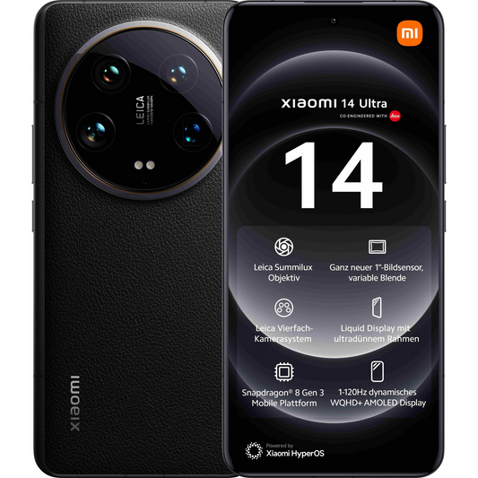 Smartfon Xiaomi 14 Ultra 5G 16/512GB Czarny (MZB0G86EU) (6941812763124)
